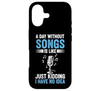 A Day Without Songs Is Like Just Kidding I Have No Idea Case for iPhone 17
