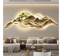 A decorative LED light painting for the living room,suitable for behind the sofa or as a feature wall,in a simple and modern style，Wall Decor Light for Livingroom(E,150*50cm/59.1*19.7in)