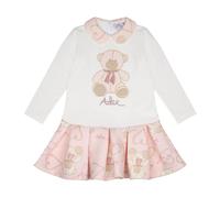 A Dee Girls Ivory & Pink 'Scarlett' Dress-10 Years