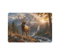 A Deer in The Forest Tin Wall Art 20x30cm, Home Decor | Choose decorative wall signs as a decor gift for a housewarming, ideal for garage wall decor fans.