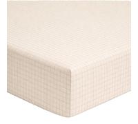 A Demain, Frida Printed Cotton and Lyocell Fitted Sheet, 140 x 190 cm, Brown