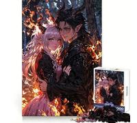 A Demon Couple Hard Jigsaw Puzzle for Adults 1000 Pieces Serene Game Creative Craft Real Challenge Perfect Decor (50x75cm)
