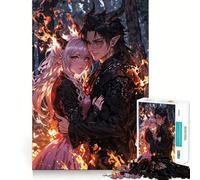 A Demon Couple Hard Jigsaw Puzzle for Adults 1000 Pieces Serene Game Creative Craft Real Challenge Perfect Decor (50x75cm)