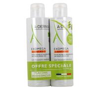 A-derma Exómega Gel Wash Emollient 2x500ml