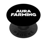 A design that says Aura Farming PopSockets Adhesive PopGrip