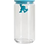 A di Alessi - AMDR08 AZ Gianni Kitchen box w/ hermetic lid, 200cl Light Blue