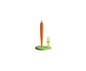A di Alessi Bunny and Carrot Paper Towel Holder, Green - ASG42/H GR