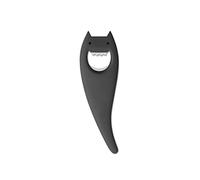A di Alessi Diabolix Bottle Opener, Black Anthracite, (ABC01 B), L 18cm, B 5,5cm