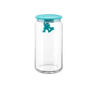 A di Alessi - AMDR06 AZ Gianni Kitchen box with hermetic lid, 140cl Turquoise