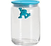 A di Alessi Gianni Glass Jar, Blue Lid, 90 cl, (AMDR05 AZ)