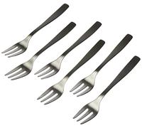 A di Alessi Knifeforkspoon Fish Fork, Mat, Set of 6, (AJM22/17 S)