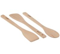 Alessi Pots and Pans AJM27SET - Wooden spoon, skimmer and spatula set, 1 set (3 pieces), Silver