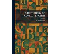 A Dictionary of Correct English