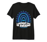 A Different Type of Awesome Blue Puzzle Autism Awareness Premium T-Shirt