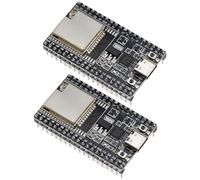 A-DIGISHUO 2pcs ESP32 Development Board with USB Type-C CP2102, ESP32U Breakout Board with Pin Headers, 4MB Flash, WiFi and Bluetooth for Ar duino IoT