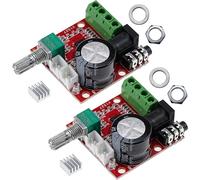 A-DIGISHUO 2PCS PAM8610 Mini Amplifier Board TDA2030 12V 10W Pure Class D Stereo Amplifier