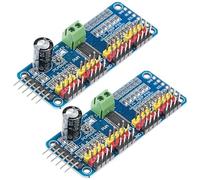 A-DIGISHUO 2pcs PCA9685 16 Channel IIC I2C 12-Bit PWM Servo Motor Drive Module for Robort