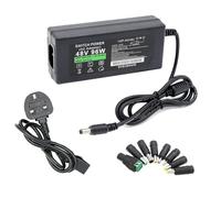 A-DIGISHUO 48V 2A 96W AC100-240V to DC Switching Power Supply Transformer with 8 Multi DC Plugs for PoE Injector PoE Switch CCTV Surveillance Camera