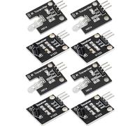 A-DIGISHUO 4Pcs Digital 38khz Ir Receiver Sensor Module And 4Pcs 38khz Ir Transmitter Sensor Module Kit Electronic Building Blocks