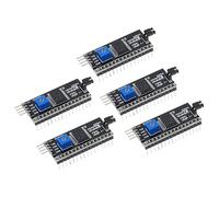 A-DIGISHUO 5pcs 5V IIC/I2C/Interface LCD1602 LCD Adapter Boards LCD Display IIC I2C Adapter IIC Serial Interface Adapter for Robort Parts