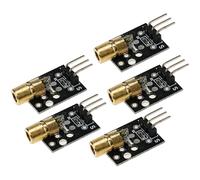 A-DIGISHUO 5Pcs KY-008 Laser Head Sensor Module Light Source Wavelength 650nm Operating Voltage 5V Laser Diode Laser Transmitter Module for PIC AVR DC5V KY-008
