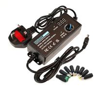 A-DIGISHUO 72W Power Supply Adjustable DC 3V~24V 3A Adapter |100V-240V AC to DC Converter W/LED Voltage Display and 8 Tips, For Household Electronics