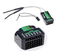 A-DIGISHUO FS-iA6B 2.4GHz 6CH Receiver with Dual Antenna, Compatible with Flysky i6, FS-i6X, i10 Transmitter