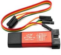 A-DIGISHUO ST-Link V2 Emulator Downloader Programmer, USB Debugger for STM32 STM8 with 4-Pin GPIO Cable, Replacement Fit for STM32F103C8T6 Blue Pill STM8S003F3, Replace# ST-LINK/V2, OE: ST-LINK/V2