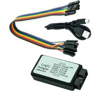 A-DIGISHUO USB Logic Analyzer Device with EMI Ferrite Ring USB Cable 24MHz 8CH 24MHz 8 Channel UART IIC SPI Debug