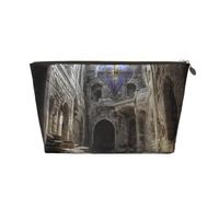 A Dilapidated Monastery Leather Toiletry Bag, Travel Wash Kit