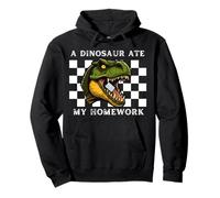 A Dinosaur Ate My Homework School Excuse Funny Pullover Hoodie