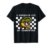 A Dinosaur Ate My Homework School Excuse Funny T-Shirt
