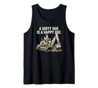 A Dirty Hoe is A Happy Hoe Funny Men's Backhoe Tank Top