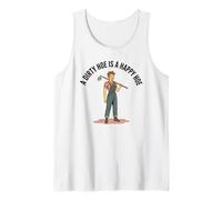 A Dirty Hoe is A Happy Hoe Women's Gardening Dirty Hoe Tank Top