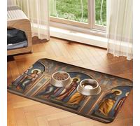 a Divine Frescoes Pet Absorbent Leather Tablecloth 40x60cm with Non-Slip Rubber Base for Cats and Dogs