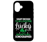 A Doctor Lucky Enough To Be A Sonographer St Patricks Day Case for iPhone 16