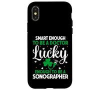 A Doctor Lucky Enough To Be A Sonographer St Patricks Day Case for iPhone X/XS