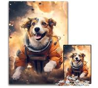 A Dog Floating in Space 1000 Piece Jigsaw Jigsaw Puzzles for Adults Family Fun Activity Brain Challenge for Teenager 1000 PCS(75x50cm)