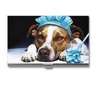 A Dog is Sick Business Card Holder for Men Women