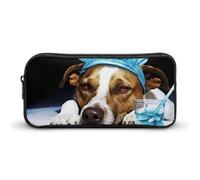 A Dog is Sick Funny Pen Case Pencil Large Pouch Stationery Bag Makeup Cosmetic Organizer for Men Women