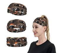 A Dog Without a Santa Hat Sports Headband for Men Women Wide Elastic Hair Bands Moisture Wicking Workout Sweatband Fashion Non Slip Head Bands Running Bandana for Yoga Fitness