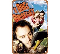 A Dog's Breakfast Film Movie Poster Retro Metal Tin Sign Wall Home Wall Art Metal Tin Sign,cave,bar,Club, Metal Tin Sign 8x12 Inches