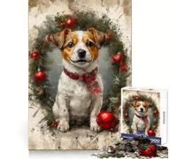 A Dogs Christmas Jigsaw Puzzle 1000 Piece for Teenagers Reason Boost Nice Thick Enjoyable Challenge Birthday Idea (38x26cm)