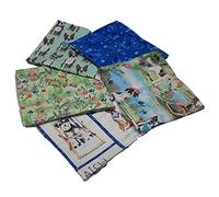 A Dog's Life-Dog Design Fat Quarter Bundle-Pack of 5 Cotton Fat Quarters. - Sewing Online FE0130