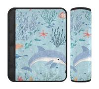 A Dolphin 2 Pack Covers for seat Belts Protects Your Neck and Shoulders for Truck Protector para cinturón de carro