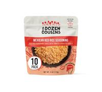 A Dozen Cousins Rice Seasoning Sauce Packets - Season and Prepare Your Own Rice Dishes - 10 Pack - Mexican Red Rice with Tomato and Roasted Garlic - 4 oz Packet