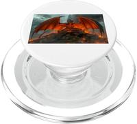 A Dragon Threatens Beowulf's Peaceful Kingdom nordic myth PopSockets PopGrip for MagSafe