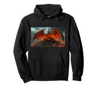 A Dragon Threatens Beowulf's Peaceful Kingdom nordic myth Pullover Hoodie