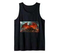 A Dragon Threatens Beowulf's Peaceful Kingdom Nordic Myth Tank Top