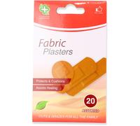 A & E Assorted Fabric Plasters 20 Pack